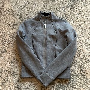 Lulu lemon grey zip up size 8